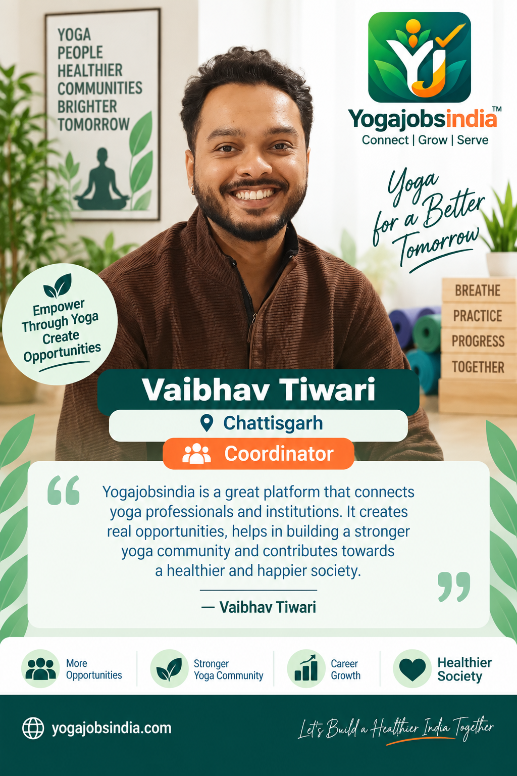 Vaibhav Tiwari Chattisgarh - Coordinator